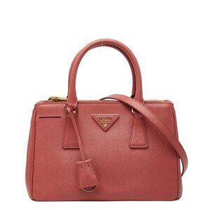 Prada Galleria Shoulder Bag Pink Saffiano